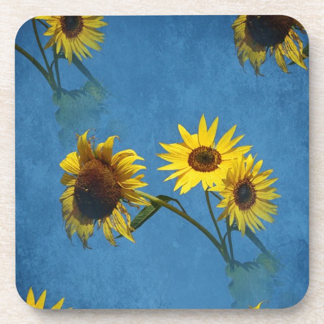 Sunflowers Abstract Coaster (Front)