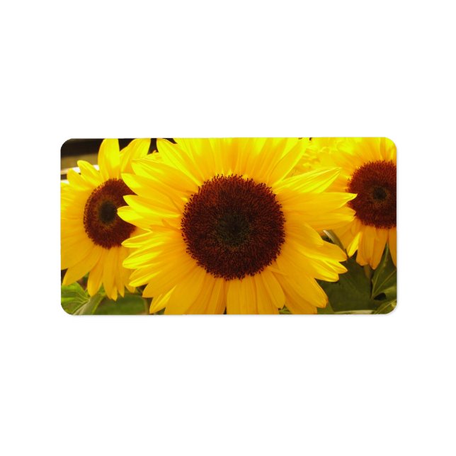 Sunflowers Address Label (Front)
