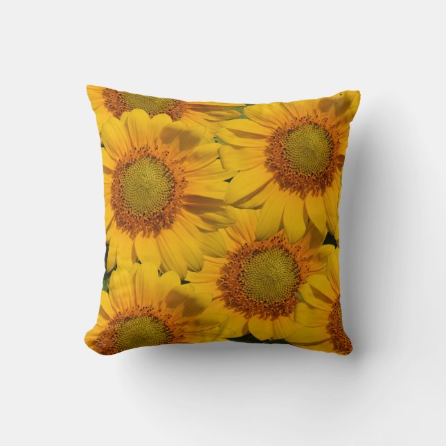 Sunflowers American MoJo Pillow (Front)