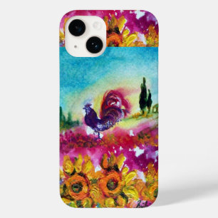 SUNFLOWERS AND BLACK ROOSTER Case-Mate iPhone 14 CASE