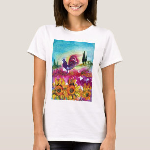 SUNFLOWERS AND BLACK ROOSTER T-Shirt