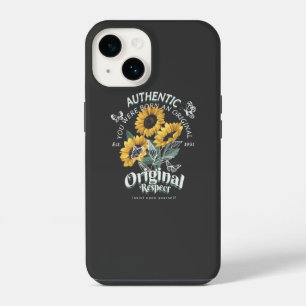 Sunflowers and Butterflies Graphic iPhone 14 Case