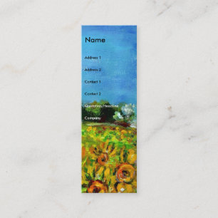 SUNFLOWERS AND COUNTRYSIDE IN TUSCANY- ITALY MINI BUSINESS CARD