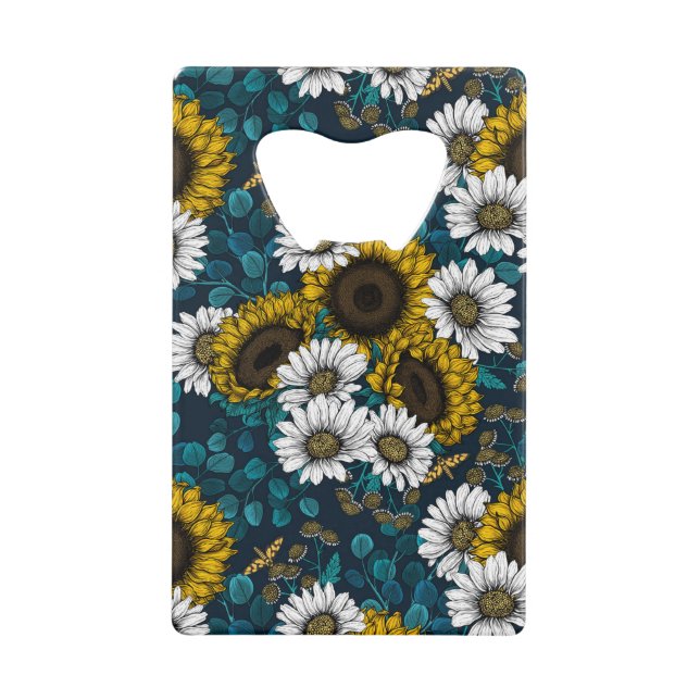 Sunflowers and daisies, summer garden 2 (Front)