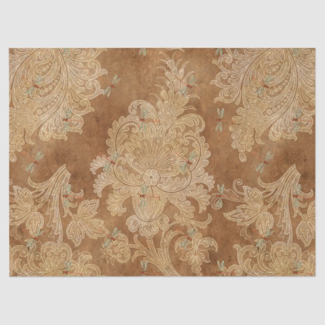 Sunflowers and Dragonflies Series Design 15 Tissue Paper (Front)