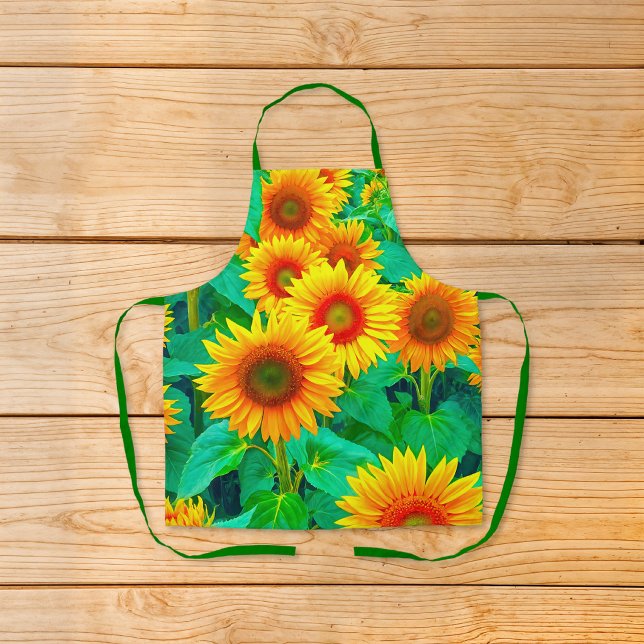 Sunflowers Apron (Apron with sunflowers)