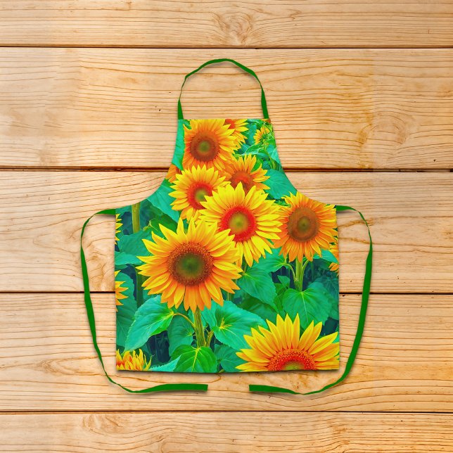 Sunflowers Apron (Apron with sunflowers)