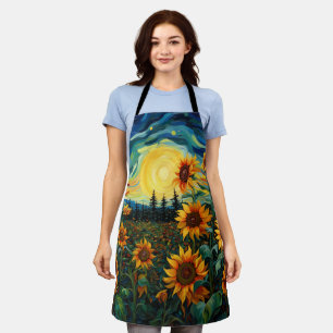 sunflowers apron