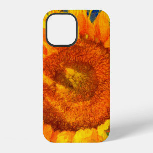 Sunflowers arrangement. Van Gogh style imitation.  iPhone 12 Case
