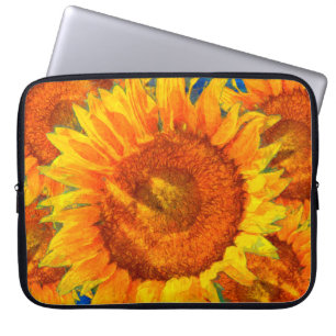 Sunflowers arrangement. Van Gogh style imitation.  Laptop Sleeve