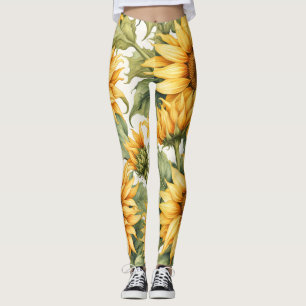 Sunflowers Art Leggings