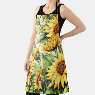 Sunflowers Art Pattern Design  Apron