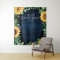 Sunflowers Baby's Breath bridal shower backdrop