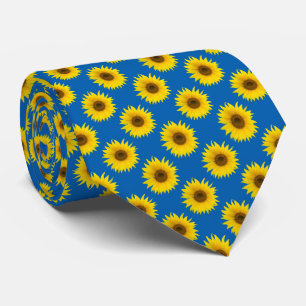 Sunflowers background tie