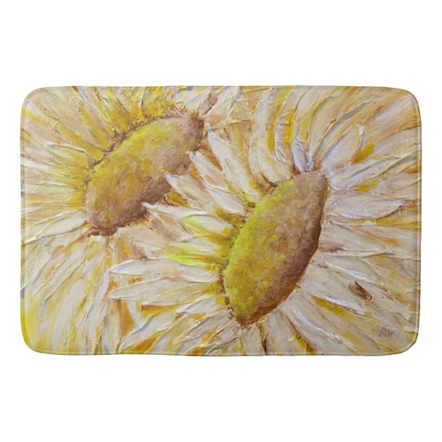 Sunflowers  bath mat (Front)