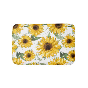 Sunflowers  bath mat