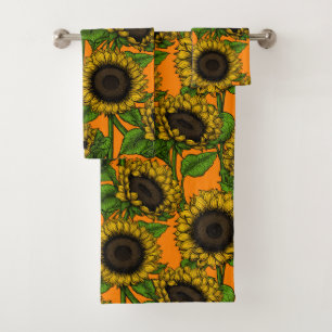 Sunflowers Bath Towel Set