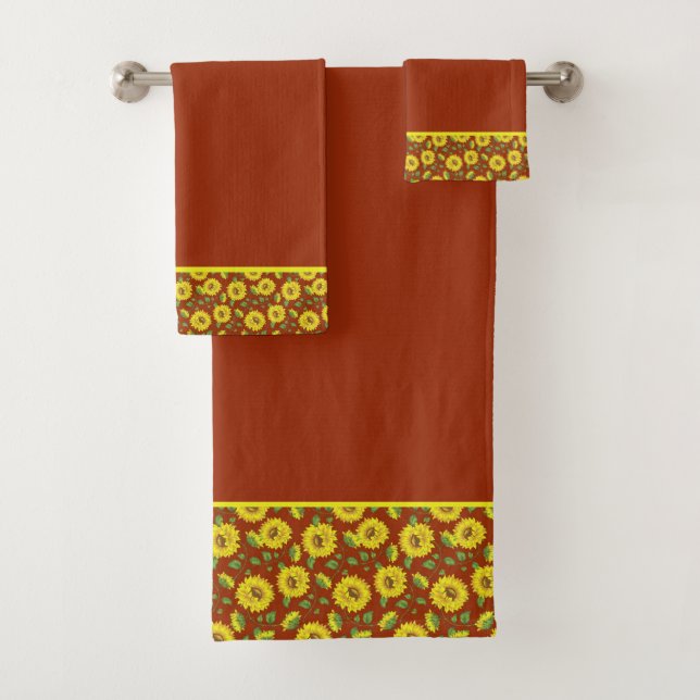 Sunflowers Bath Towel Set (Insitu)