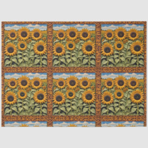 Sunflowers Beautiful Trendy Collection Tissue Paper