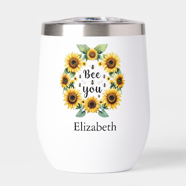 Sunflowers Bees Bee You Cute Trendy Inspirational (Front)