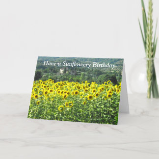 Sunflowers Birthday Card