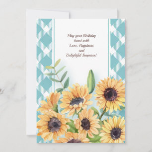 Sunflowers Birthday Greeting Card