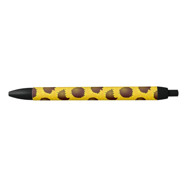 Sunflowers Black Ink Pen (Front)