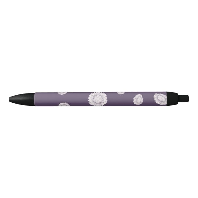 Sunflowers Black Ink Pen (Front)