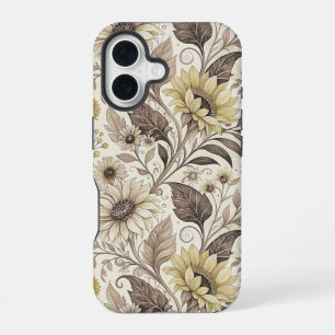 Sunflowers Boho Art Nouveau iPhone 16 Case