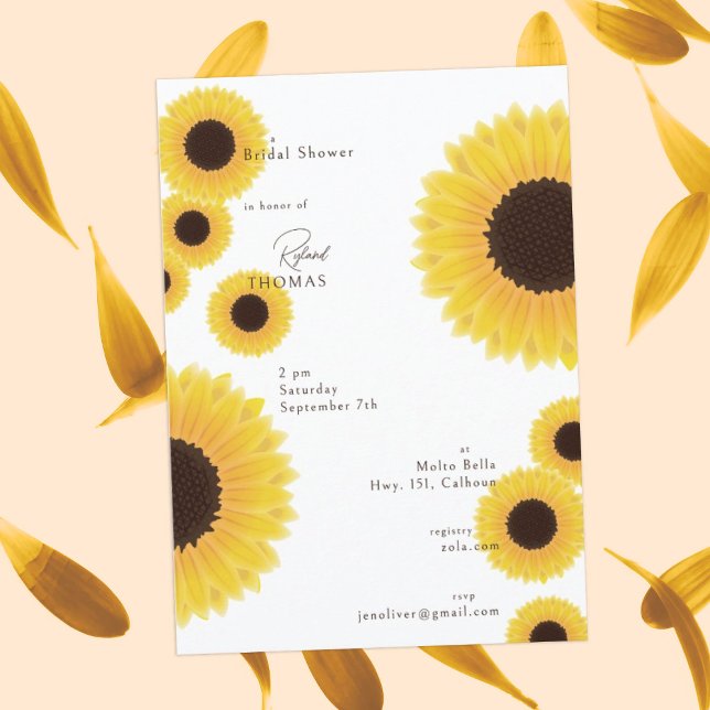 Sunflowers Bridal Shower Invitation (Creator Uploaded)