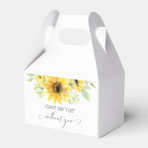 Sunflowers Bridesmaid Proposal Gift Box