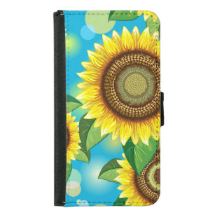 Sunflowers Bright Summer Nature Flora Samsung Galaxy S5 Wallet Case