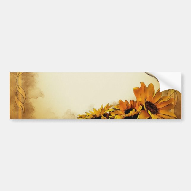 Sunflowers Bumper Sticker (Front)