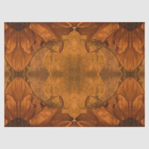 Sunflowers Burnt Orange Autumn Vintage Floral Tissue Paper