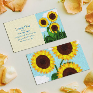 Sunflowers Business Card
