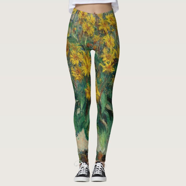 Sunflowers (by Claude Monet, 1880) Leggings (Front)