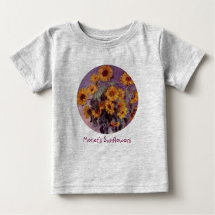 Sunflowers by Claude Monet Baby T-Shirt