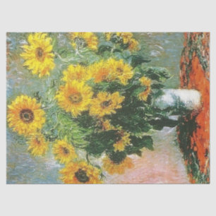 Sunflowers by Claude Monet Tissue Paper