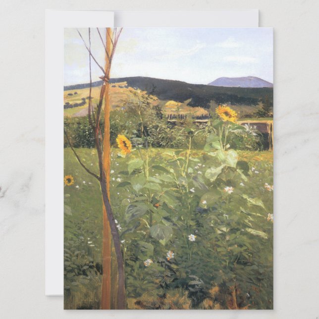 Sunflowers (by Jacek Malczewski) Card (Front)