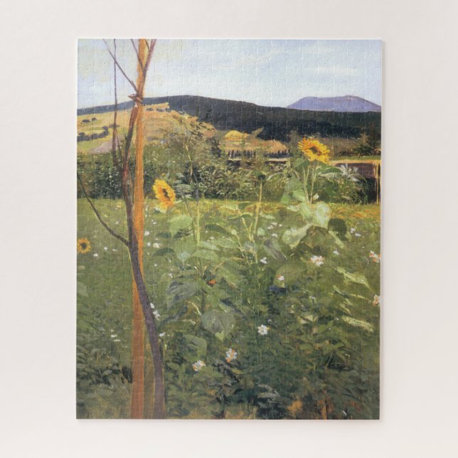 Sunflowers (by Jacek Malczewski) Jigsaw Puzzle (Vertical)
