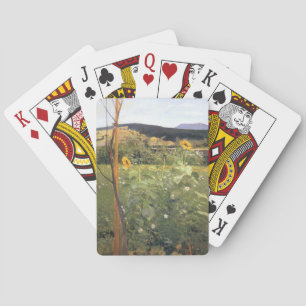 Sunflowers (by Jacek Malczewski) Playing Cards