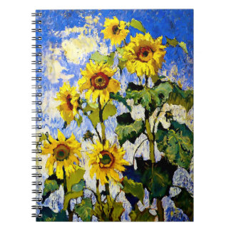 Sunflowers by Konstantin Gorbatov Notebook