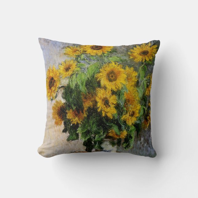 Sunflowers by Monet Cushion (Front)