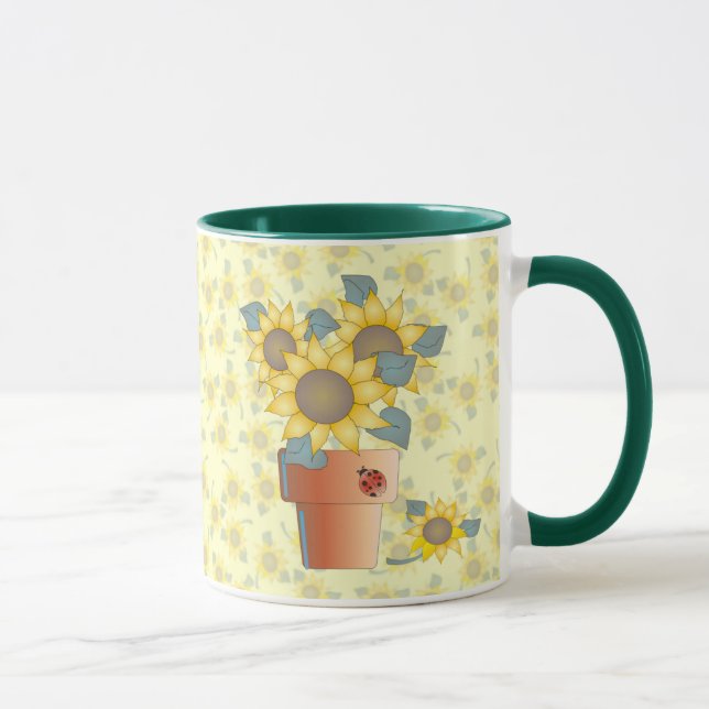 SUNFLOWERS by SHARON SHARPE Mug (Right)