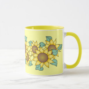 SUNFLOWERS by SHARON SHARPE Mug