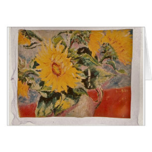 Sunflowers by Suzanne, blank card