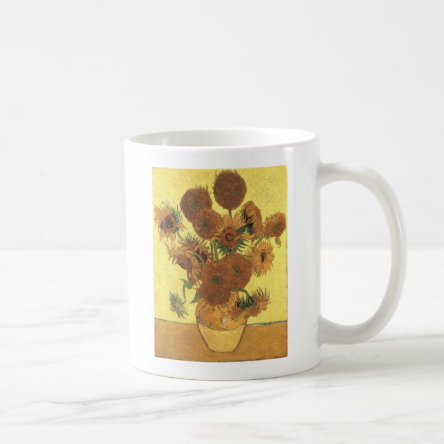 Sunflowers by Van Gogh Coffee Mug (Right)