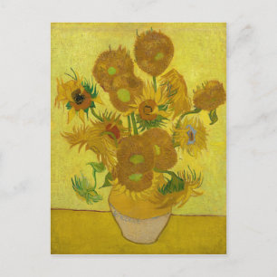 Sunflowers by Van Gogh Painting Art Postcard