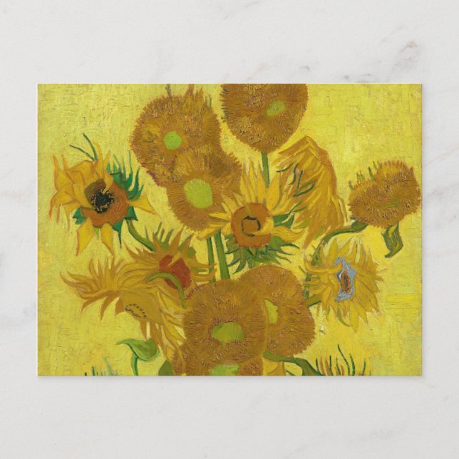 Sunflowers by Van Gogh Painting Art Postcard (Front)