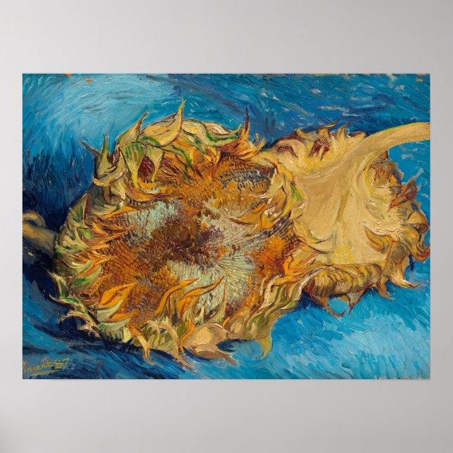 Sunflowers by Van Gogh Painting Art Poster (Front)